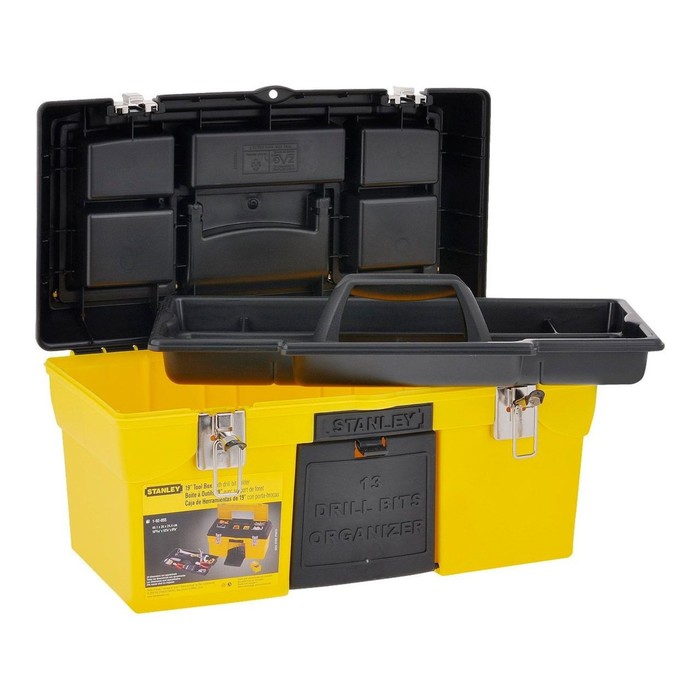 Ящик для инструментов Stanley 1-92-055, 19", пластмассовый, органайзеры, метал. замки