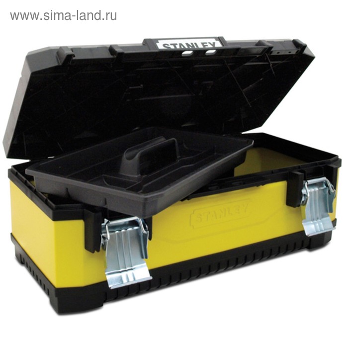 фото Ящик для инструментов stanley 1-95-613, 23", металлопластиковый, желтый
