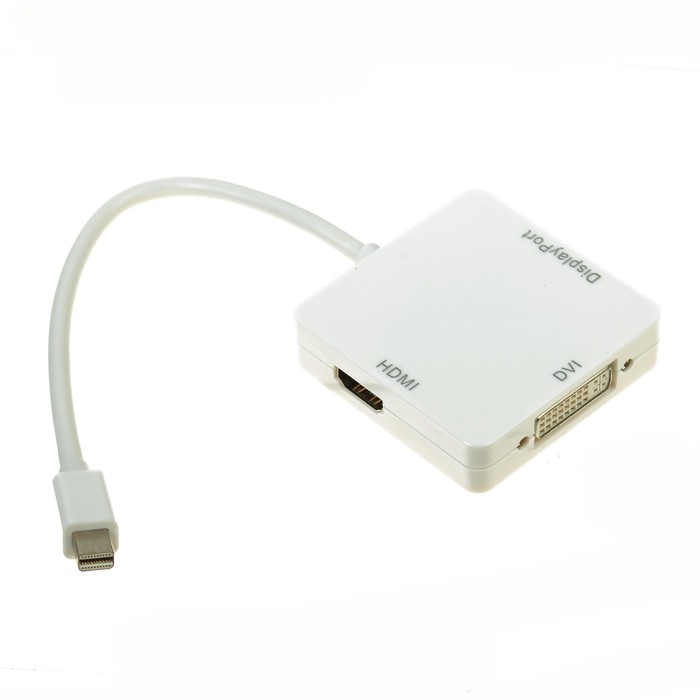 Адаптер 5bites, mini DisplayPort 20M / HDMI+DVI+DP (F), белый