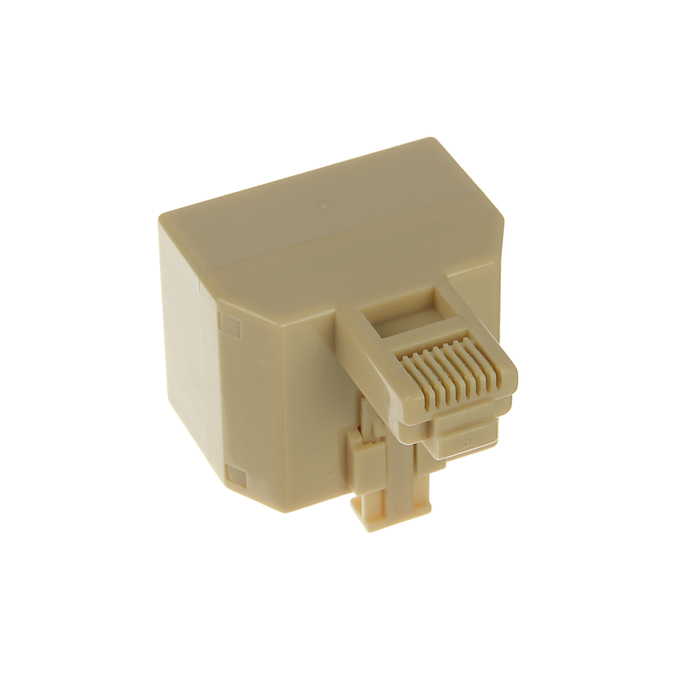Адаптер проходной 5bites, 8P8C M/2F, бежевый