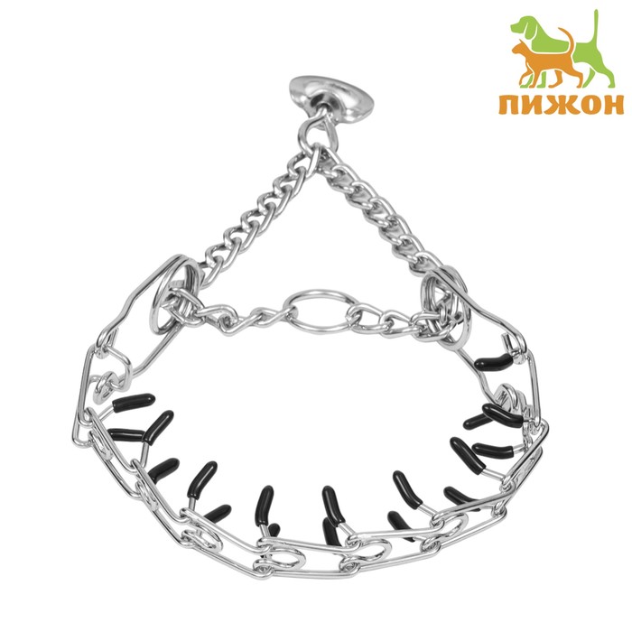 

Ошейник - полуудавка строгий с защитными колпачками, 2,5 мм х 45 см