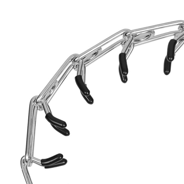 Ошейник-удавка сторогий с защитными колпачками, 3,5 мм х 55 см