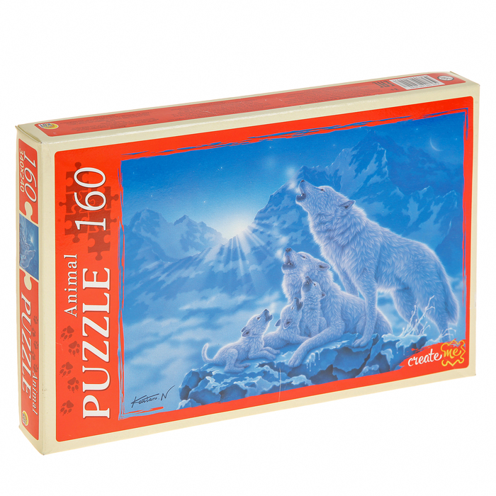 Пазл "Волчий вой в ночи", 160 элементов