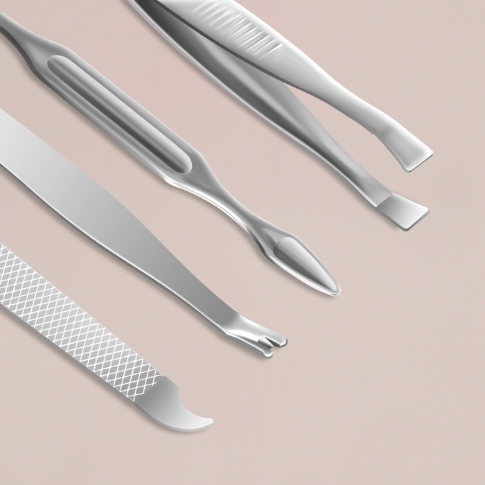 Набор маникюрный, 6 предметов, цвет МИКС