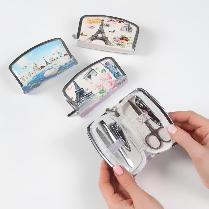 Набор маникюрный, 5 предметов, цвет МИКС