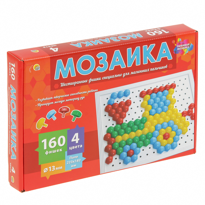 Мозаика, 160 фишек, шестигранная