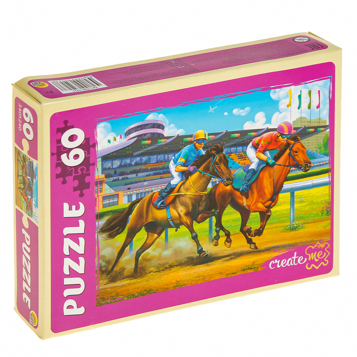 Пазл "Скачки", 60 элементов