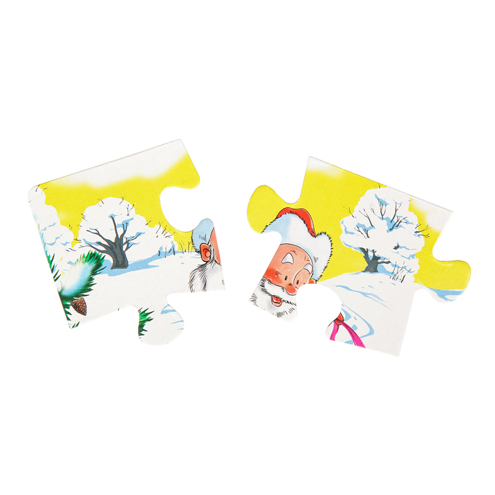 Пазл мягкий "Зима", 12 элементов