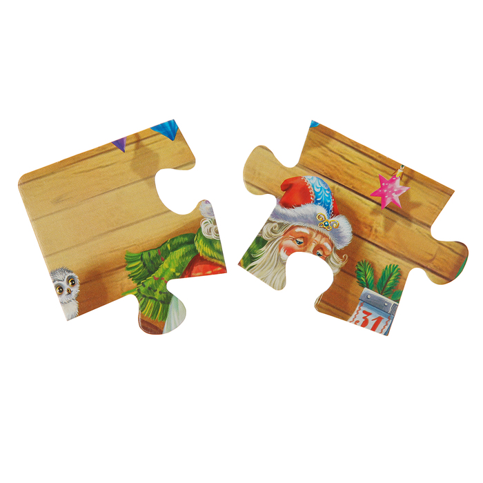 Пазл мягкий "Подготовка к новому году", 12 элементов