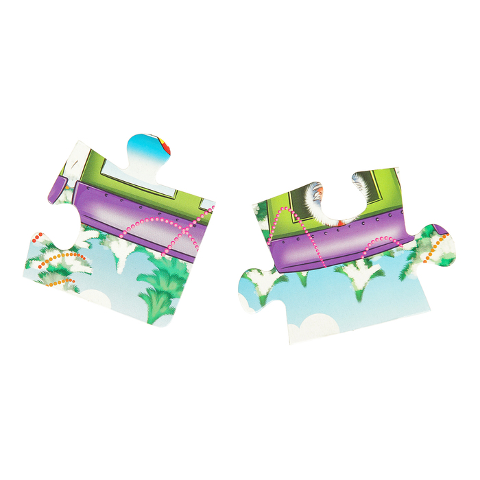 Пазл мягкий "Снеговик и звери", 12 элементов