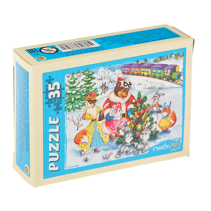 Пазлы "Новый год", 35 элементов, МИКС