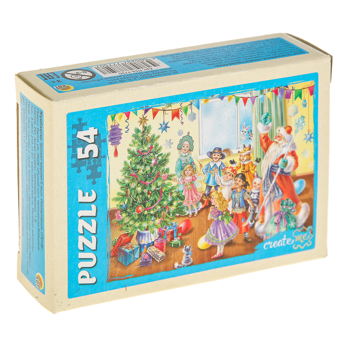 Пазлы "Новогодняя ёлка", 54 элемента, МИКС