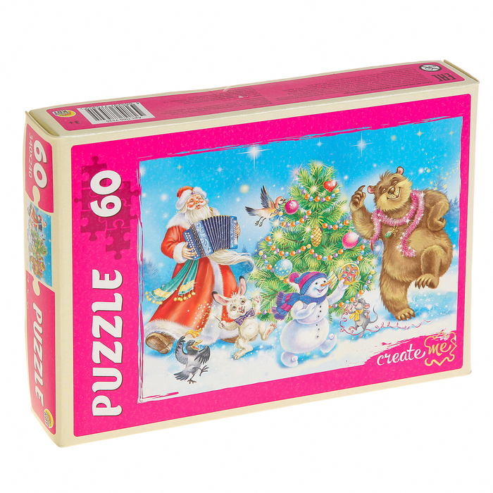 Пазлы "Весёлый новый год", 60 элементов