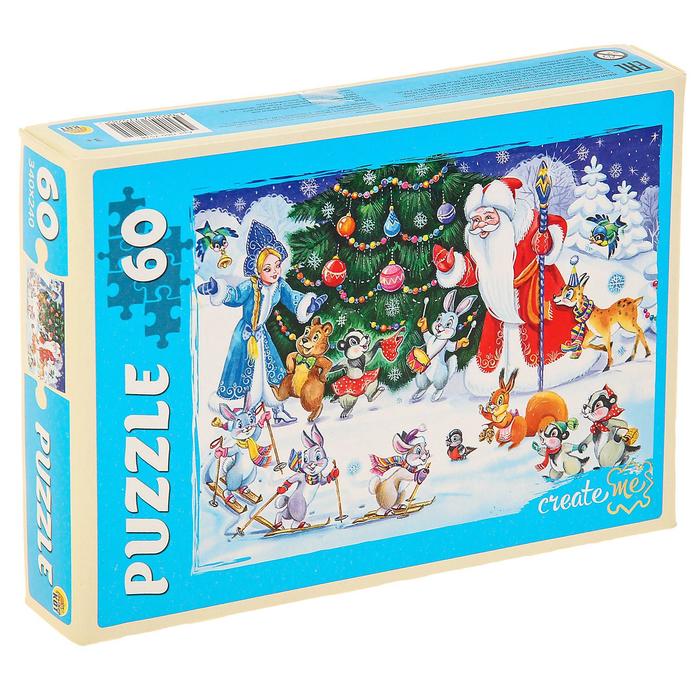 Пазлы "Новогодний хоровод", 60 элементов