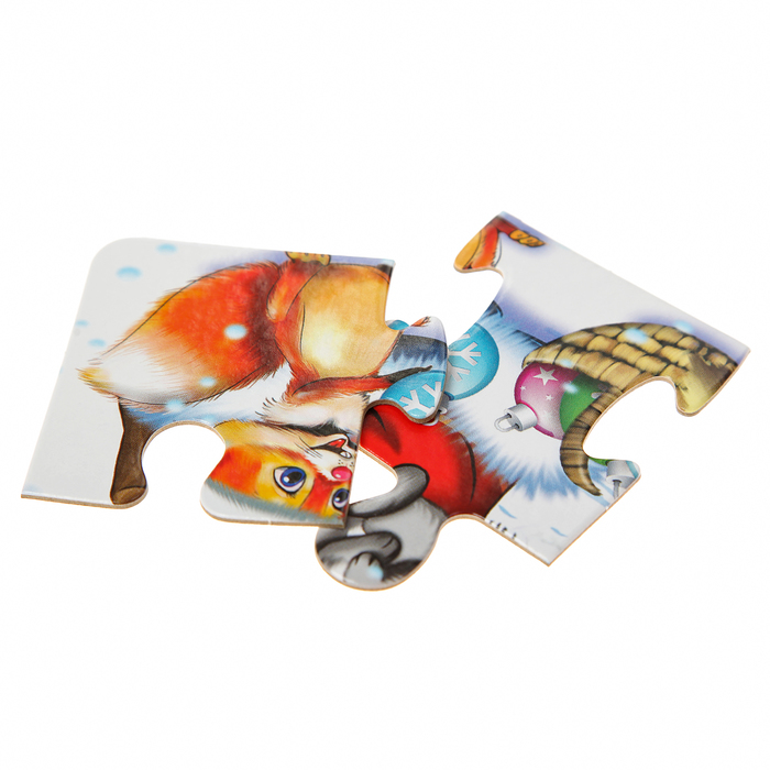 Рамка-пазл "Праздник новый год", 15 элементов