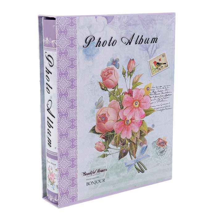 Фотоальбом на 200 фото 13х18 см "Волнующий момент" в коробке 29х24х5,5 см МИКС