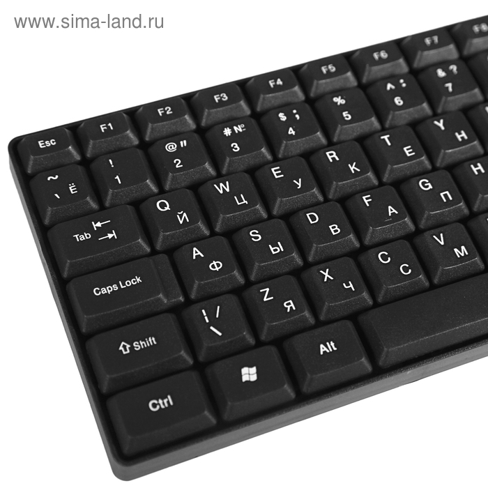 

Комплект клавиатура и мышь Ritmix RKC-010, проводной, мембранный, 800 dpi, USB, черный