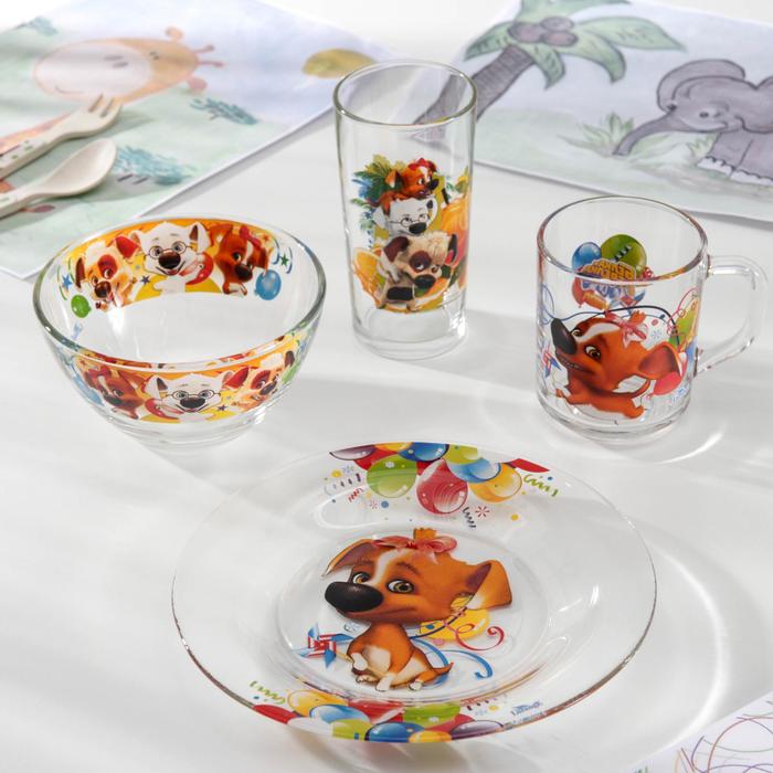 Набор посуды "Озорная семейка. Кокетка Дина", 4 предмета