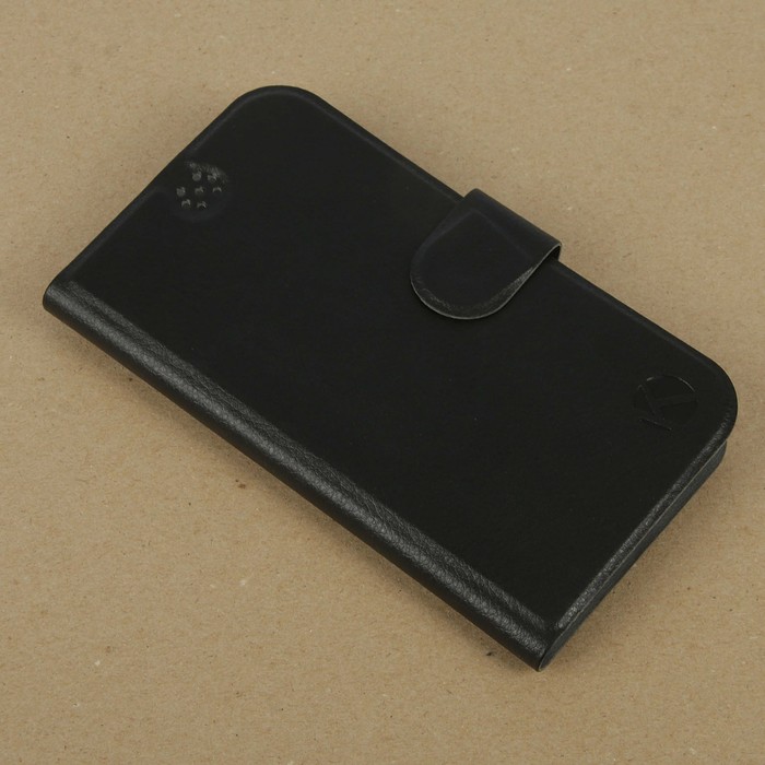 Чехол-книжка Krutoff универсальный для смартфонов 5,5"-6" (черный)