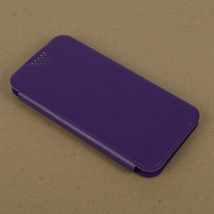 Чехол-книжка Krutoff универсальный для смартфонов 5,5"-6" с вырезом под камеру (фиолетовый)   286370