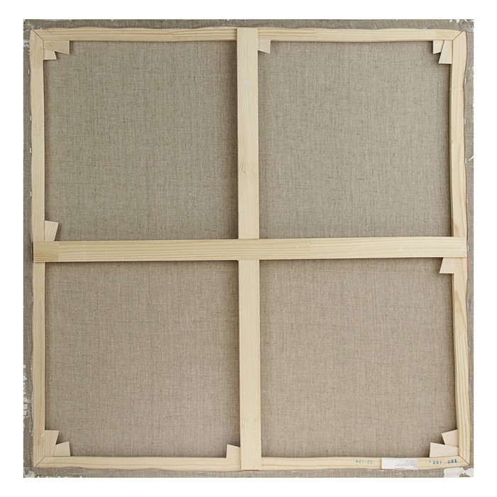 Холст на подрамнике лён 100% эмульсионный грунт 2*100*100 см мелкозернистый, Театральный 245г/м Туюкан Т0003940