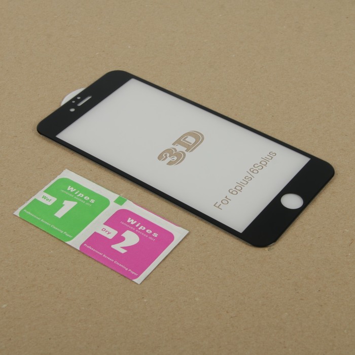 Стекло защитное 3D Krutoff Group для iPhone 6 Plus (black)