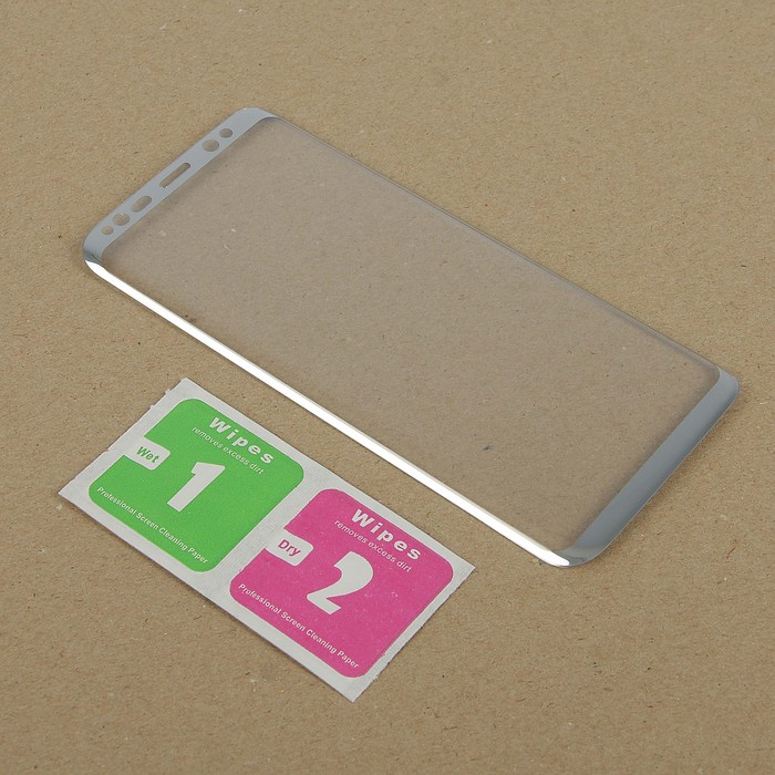 Стекло защитное 3D Krutoff Group для Samsung Galaxy S8 silver