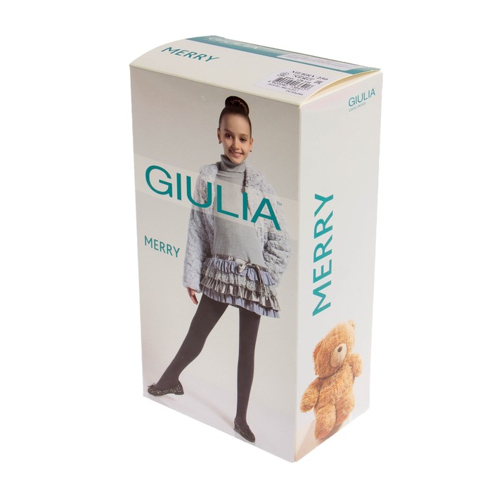 Колготки детские махровые MERRY 250 цвет бежевый (panna gul), рост 140-146