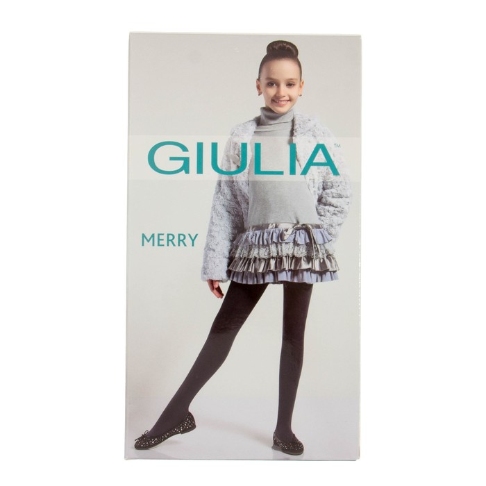 Колготки детские махровые MERRY 250 цвет бежевый (panna gul), рост 140-146