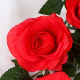 Цветы искусственные "Роза Жанна" 10*61 см, красная от Сима-ленд