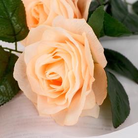 Цветы искусственные "Роза Жанна" 10*61 см, кремовая от Сима-ленд