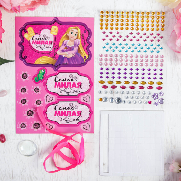 Шкатулка для декорирования "Самая милая" Принцессы: Рапунцель + элементы декора, стразы,