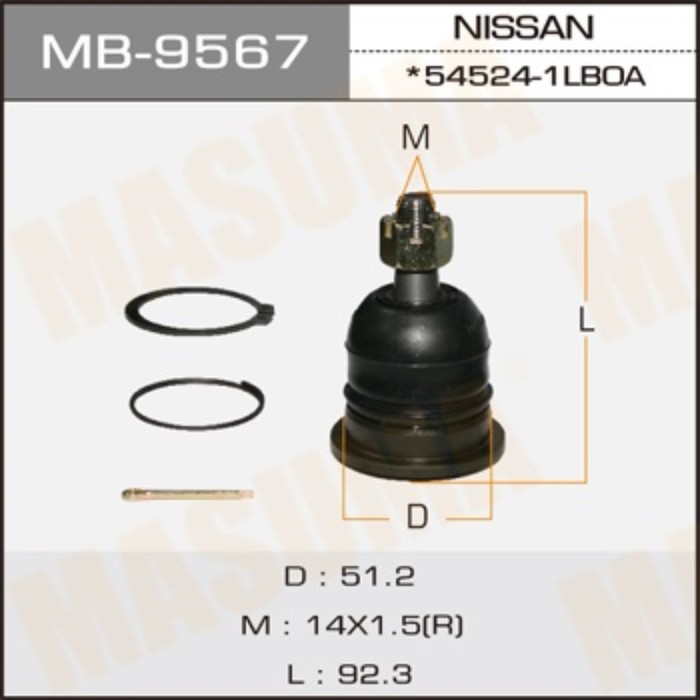 Шаровая опора MASUMA MB9567