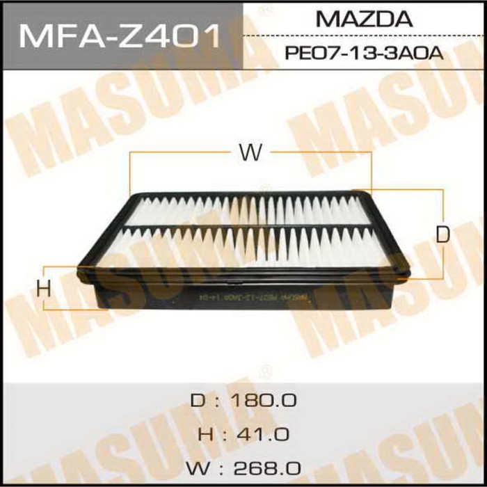 Фильтр воздушный Masuma MFAZ401