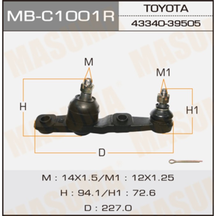 Шаровая опора MASUMA MBC1001R