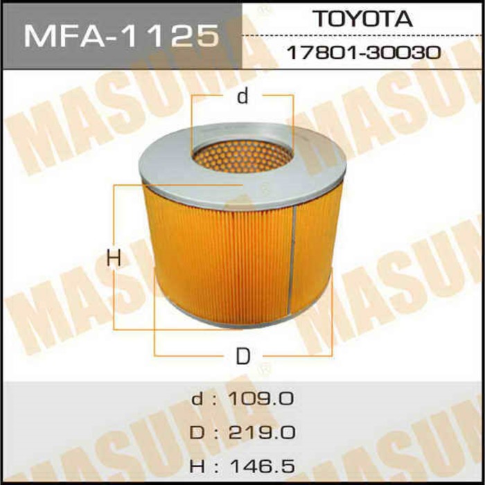 Фильтр воздушный Masuma MFA1125