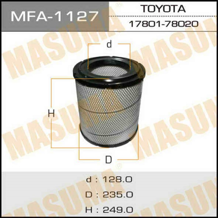 Фильтр воздушный Masuma MFA1127