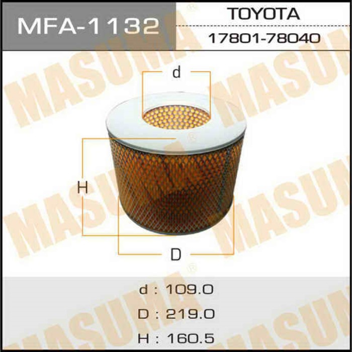 Фильтр воздушный Masuma MFA1132
