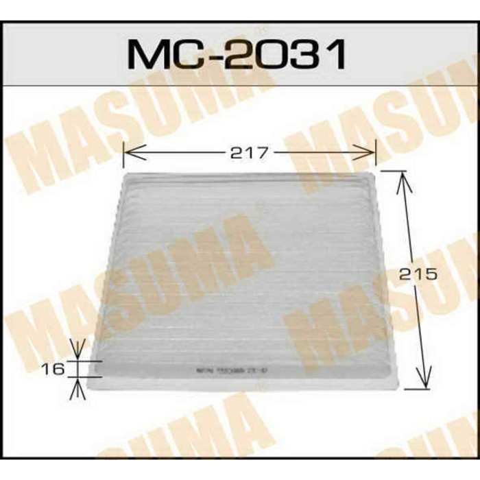 Фильтр салонный Masuma MC2031