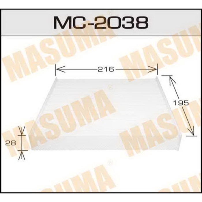 Фильтр салонный Masuma MC2038