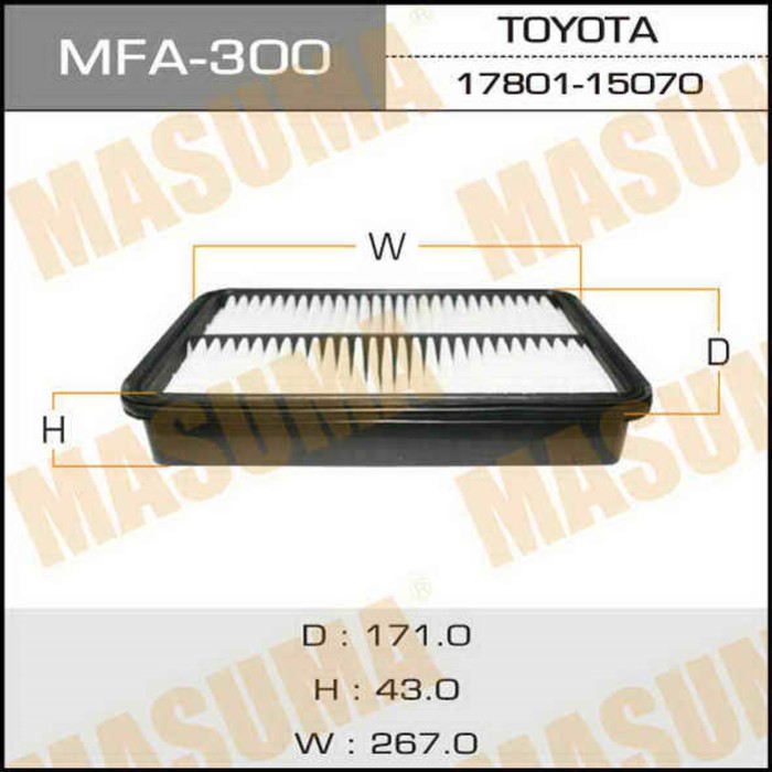 Фильтр воздушный Masuma MFA300