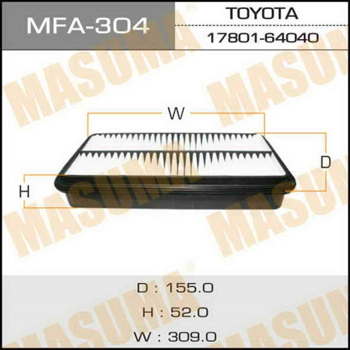 Фильтр воздушный Masuma MFA304