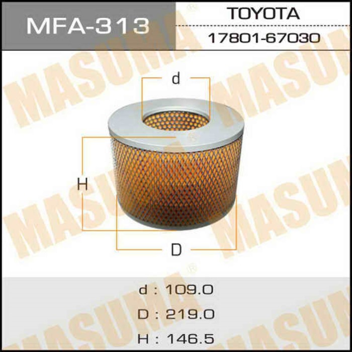 Фильтр воздушный Masuma MFA313