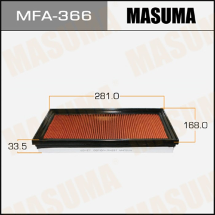 Фильтр воздушный Masuma MFA366