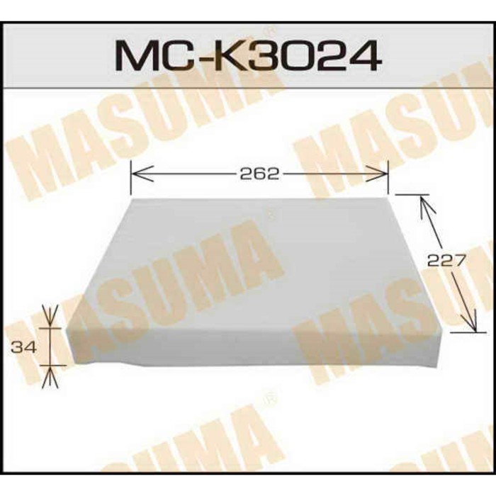 Фильтр салонный Masuma MCK3024
