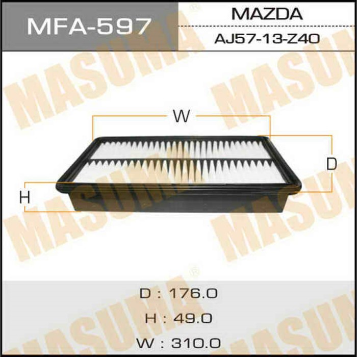 Фильтр воздушный Masuma MFA597
