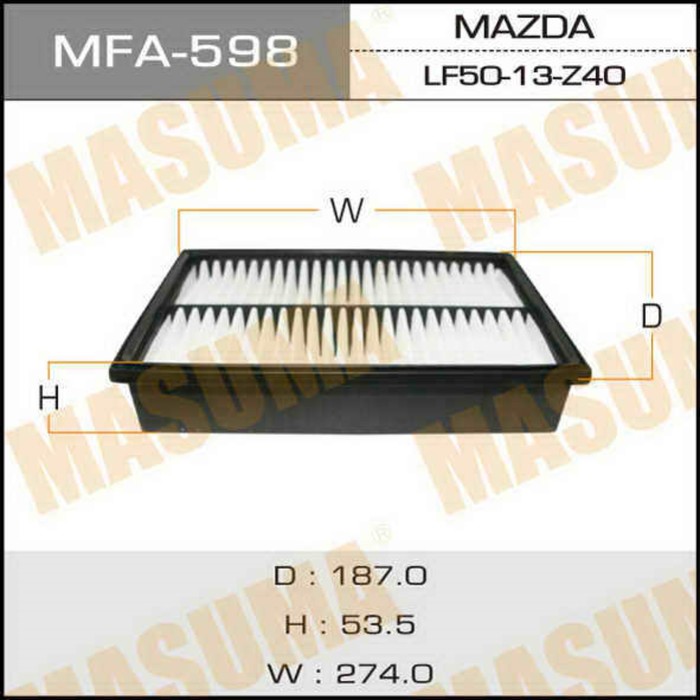 Фильтр воздушный Masuma MFA598
