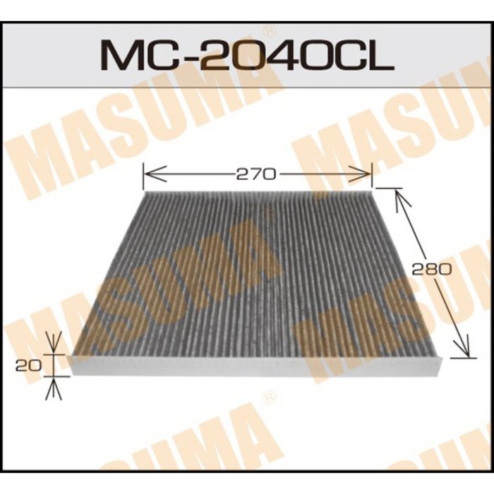 Фильтр салонный Masuma MC2040CL