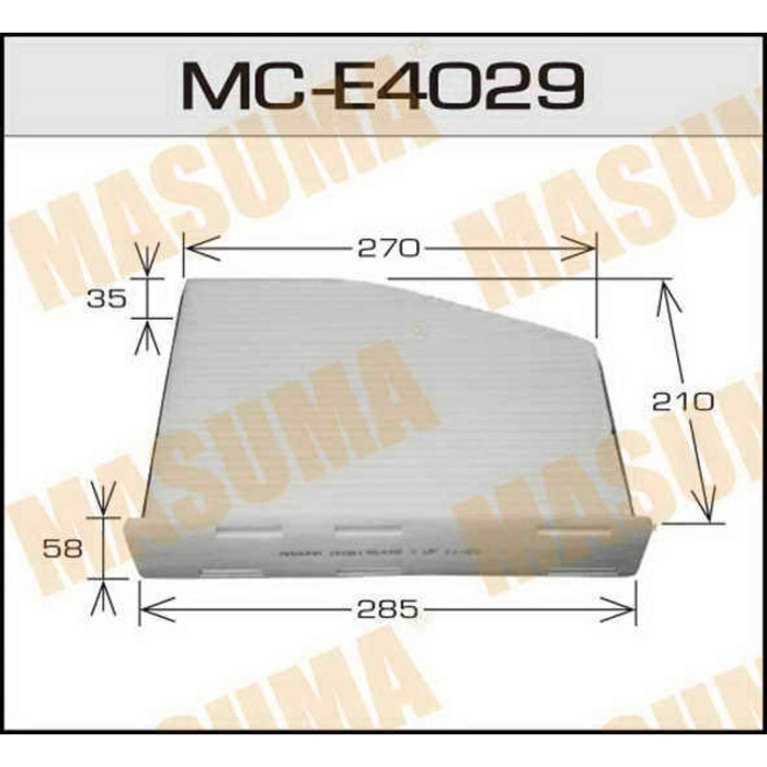 Фильтр салонный Masuma MCE4029