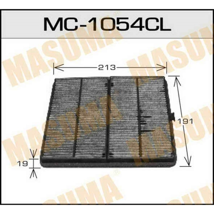Фильтр салонный угольный Masuma MC1054CL
